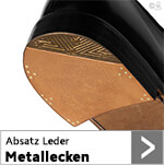 Absatz Leder mit Metallecke