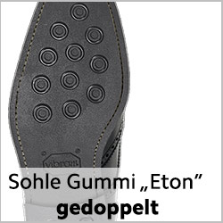 ETON Gummisohle genäht für getragene rahmengenähte Schuhe