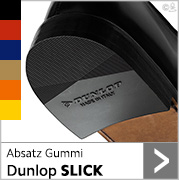 Absatz Gummi Dunlop Slick in vielen bunten Farben