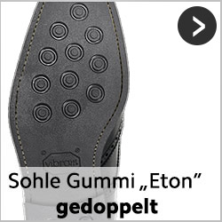 ETON Gummisohle genäht für getragene rahmengenähte Schuhe