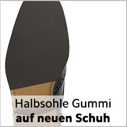 Halbsohle Gummi für rahmengenähte Schuhe