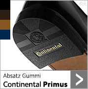 Absatz Gummi Continental Primus in schwarz, lederfarben und dunkelbraun
