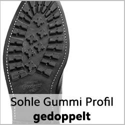 DIANITE Profilgummisohle (Commander) genäht für getragene rahmengenähte Schuhe