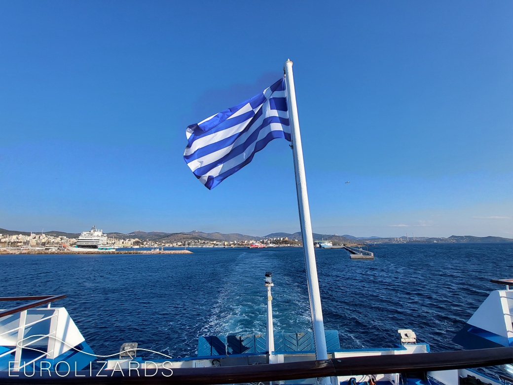 Prime time! The ferry from Lavrio to Kythnos