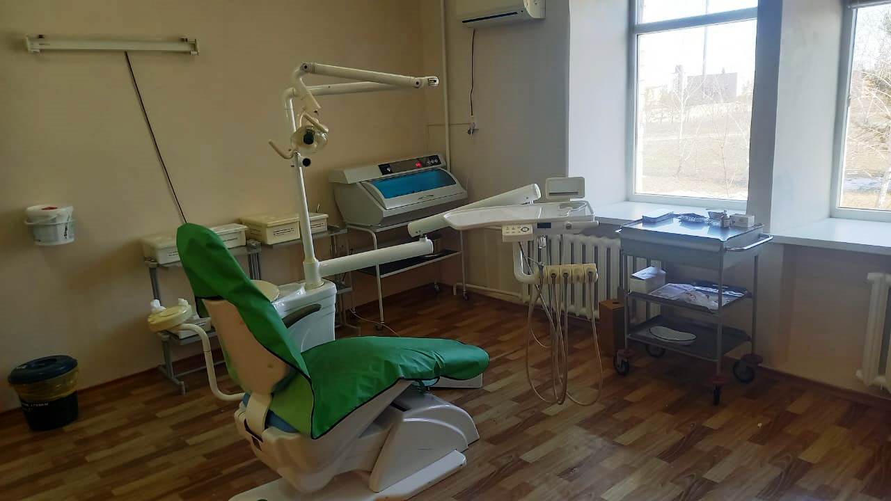 Кабинет стоматологии Щербактинской РБ 2023 год