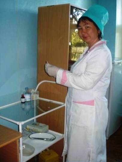 Жунуспекова Гульнара Ботаевна работала медсестрой с 2002 по 2014 год в с. Александровка