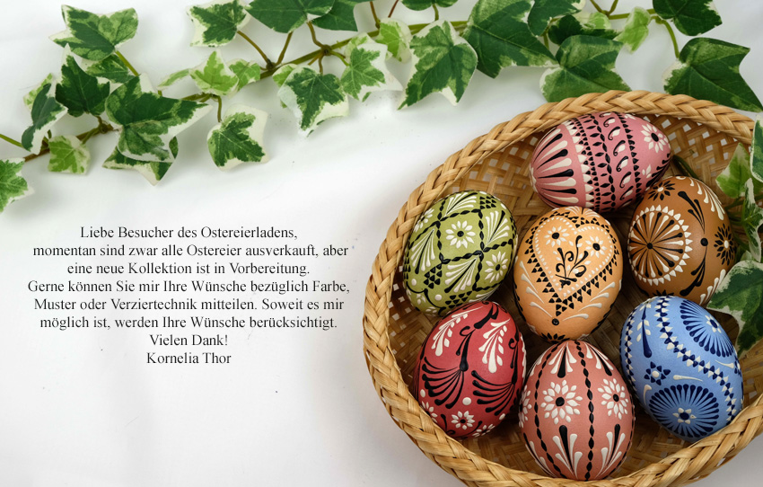 Das Team vom Ostereierladen wünscht allen Besuchern dieser Seite ein Frohes Osterfest!