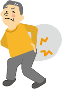 腰痛のイラスト