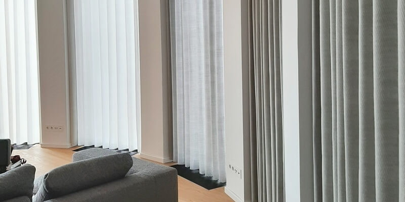 Sonnenschutz nach Maß mit Gardinen in Frankfurt am Main