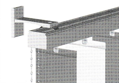 Lamellenschiene mit Wandträger