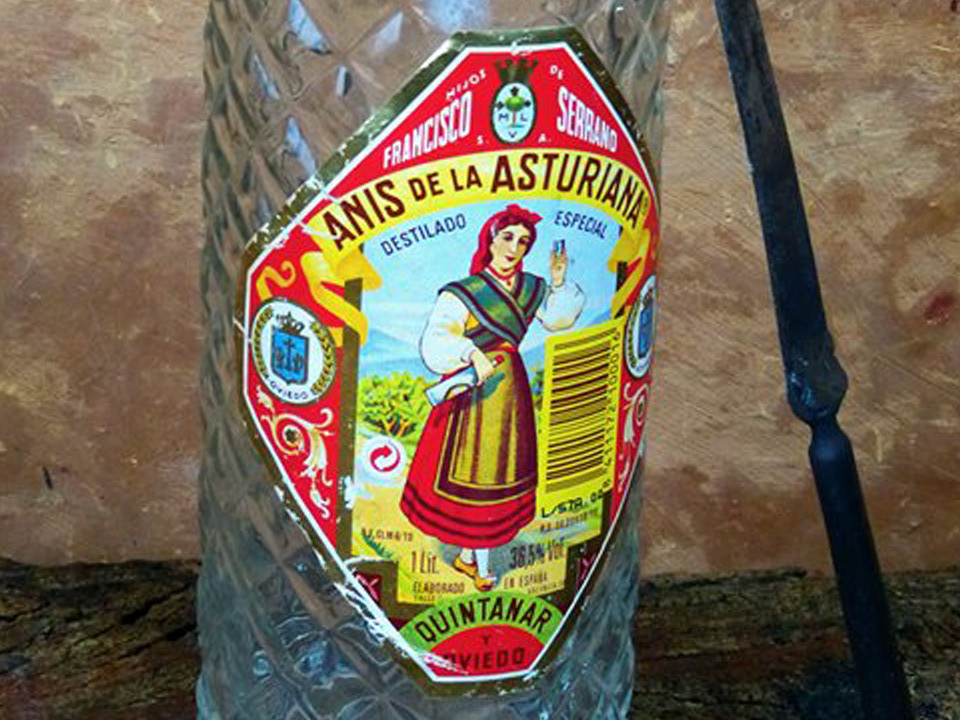 1960 Botella de anís