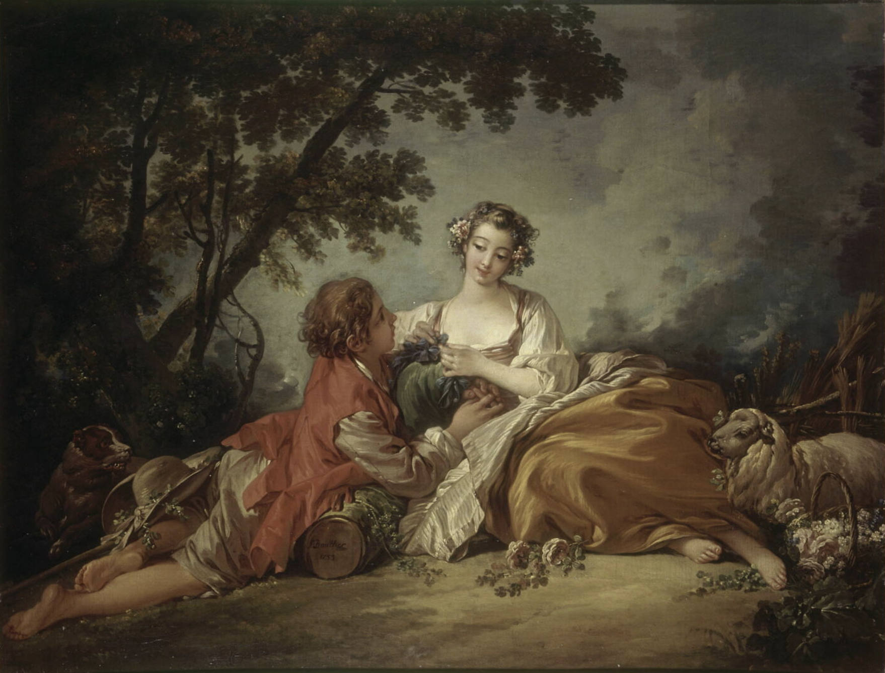 François Boucher (1703-1770), La musette