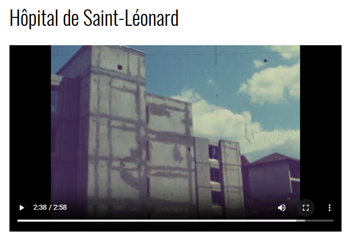 Vidéo de la Cinémathèque Nouvelle-Aquitaine : construction de l'hôpital en 1976 > cliquer sur l'image pour y accéder