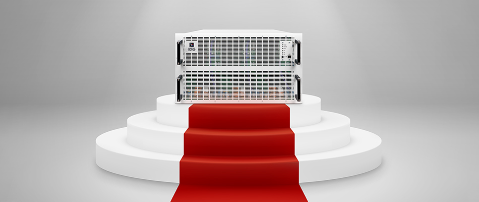 EA-10000 Industrial Series,  60kW v 6U, 30kW v 4U, až 300kW v jediném racku