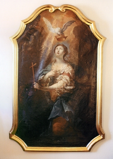 das erwähnte Gemälde der heiligen Margaretha; es hängt heute in der Seitenkapelle der Kirche Ermatingen