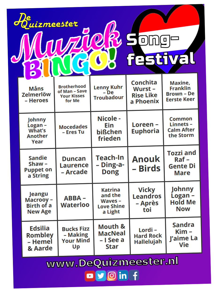 Muziekbingo Songfestival