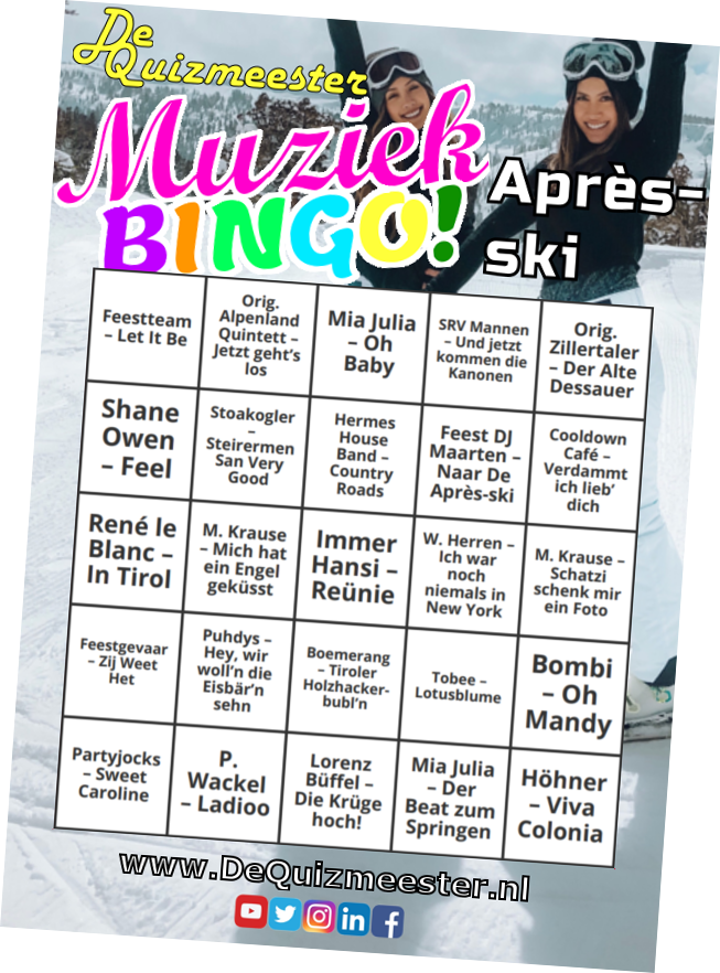 Muziekbingo Après-ski