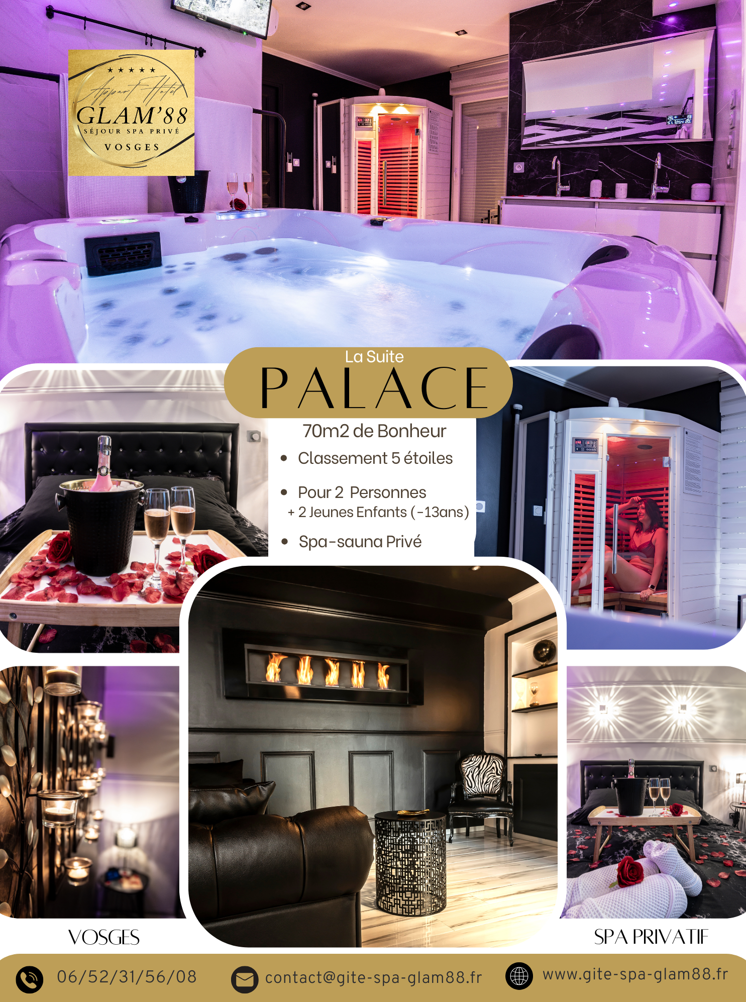 chambre jacuzzi privé pour les fêtes - vosges