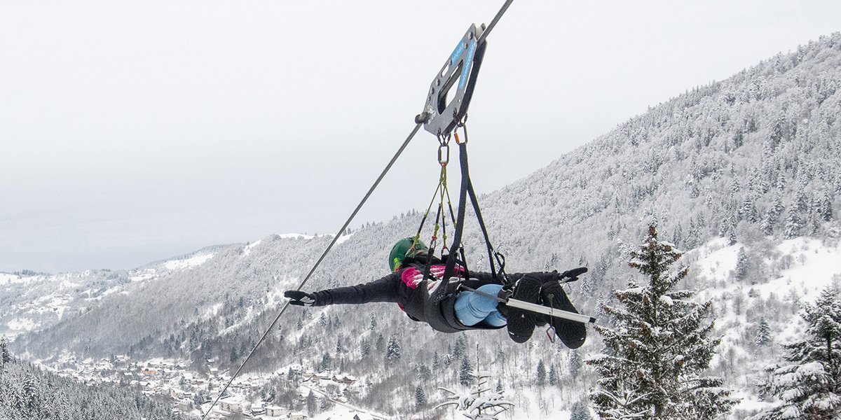 Fantasticable une tyrolienne entre les Vallée