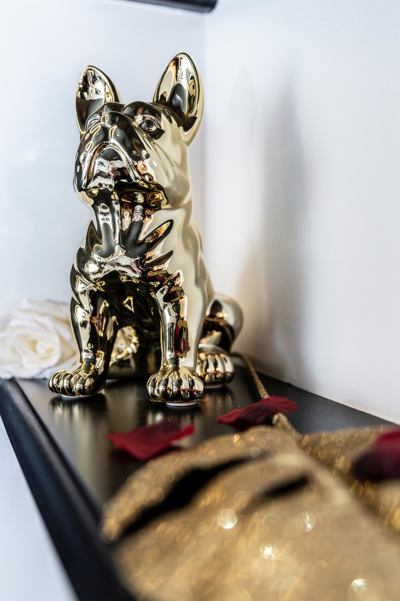 Décoration luxueuse aux touches d'or