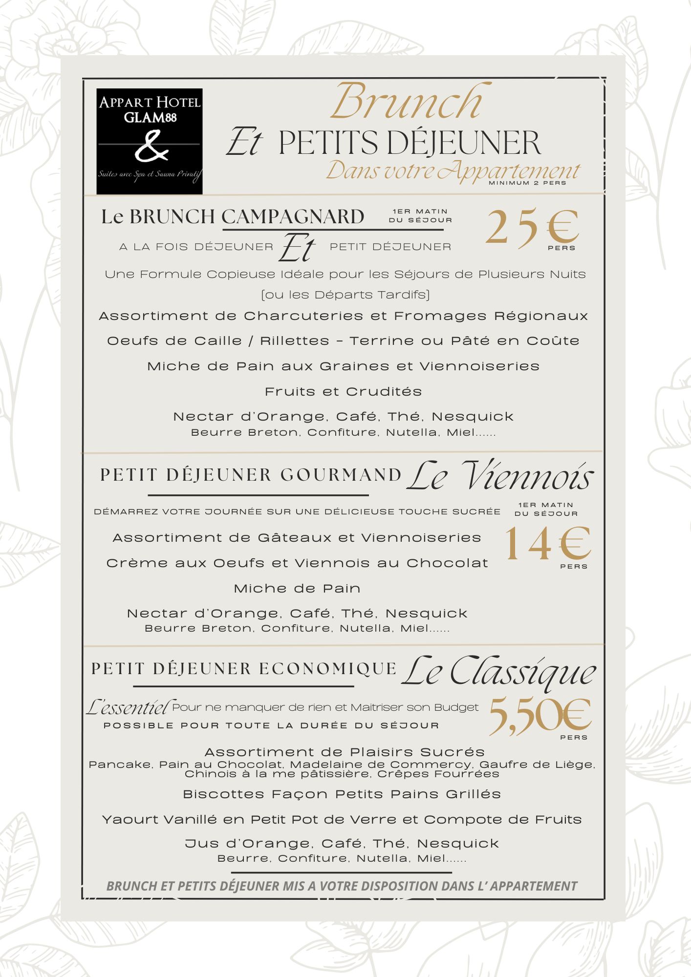 brunch ou petit déjeuner en couple
