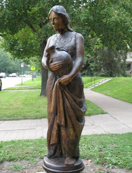 The one that started it all. 1994 life-size statue honoring my apprenticeship under Chris Effremetheis/ Summit Ave, St. Paul