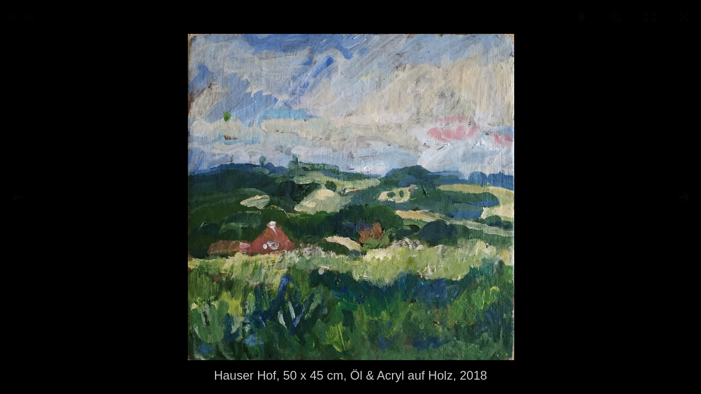 Steinbach, Öl auf Holz, 40 x 45 cm, 2018