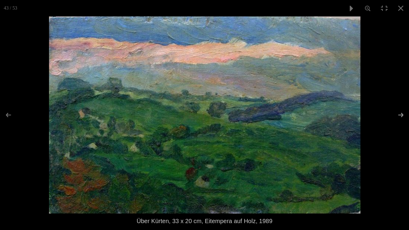 Offermannsberg, Eitempera auf Holz, 20x30 cm, 1988
