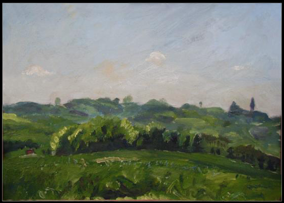 Bei Eikamp, Öl auf Pappe, 30 x 20 cm, 1987
