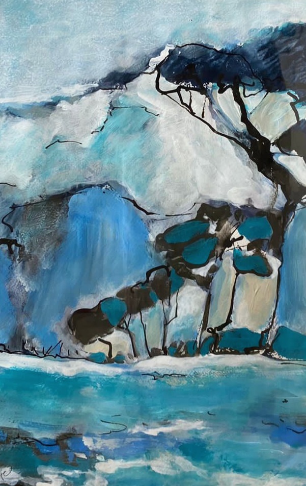 Steilküste - 30 x 20 cm - verkauft