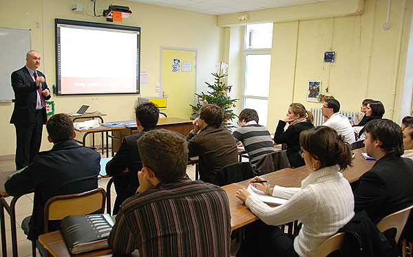19 décembre 2008 : Présentation du Bachelor aux étudiants de l'IES Saint-Dominique
