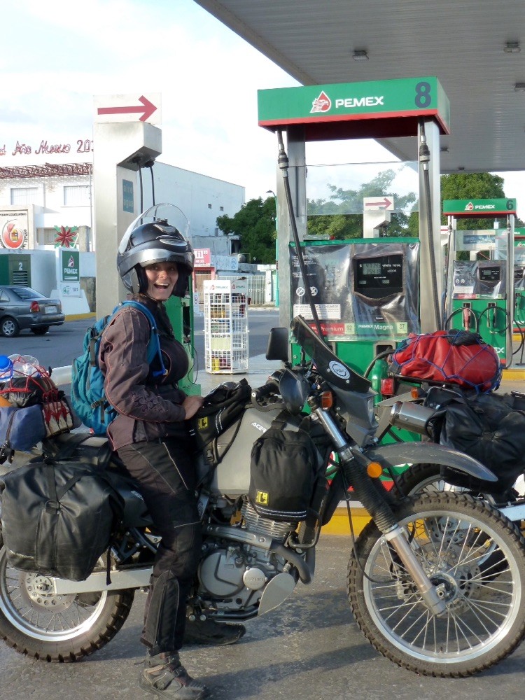 Last Pemex- filling up before Belize where gas is much more expensive