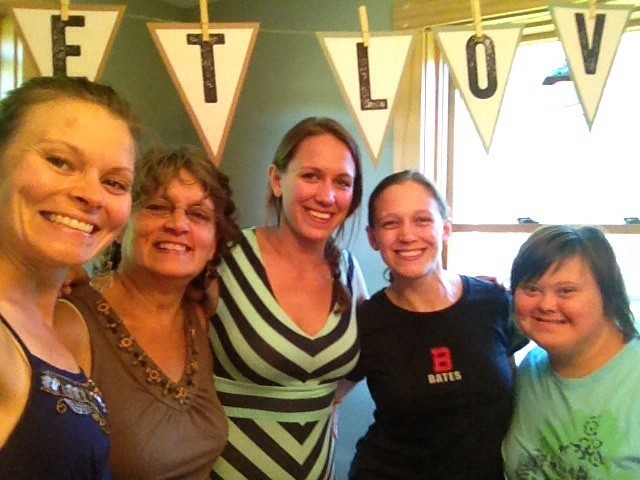 Sisters & Mom at bridal shower