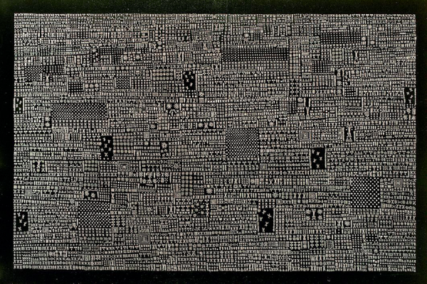 All over II (encre de Chine & acrylique sur toile - 200 x 300 cm)