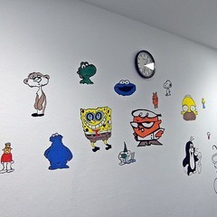 Besucherzimmer Comicfiguren