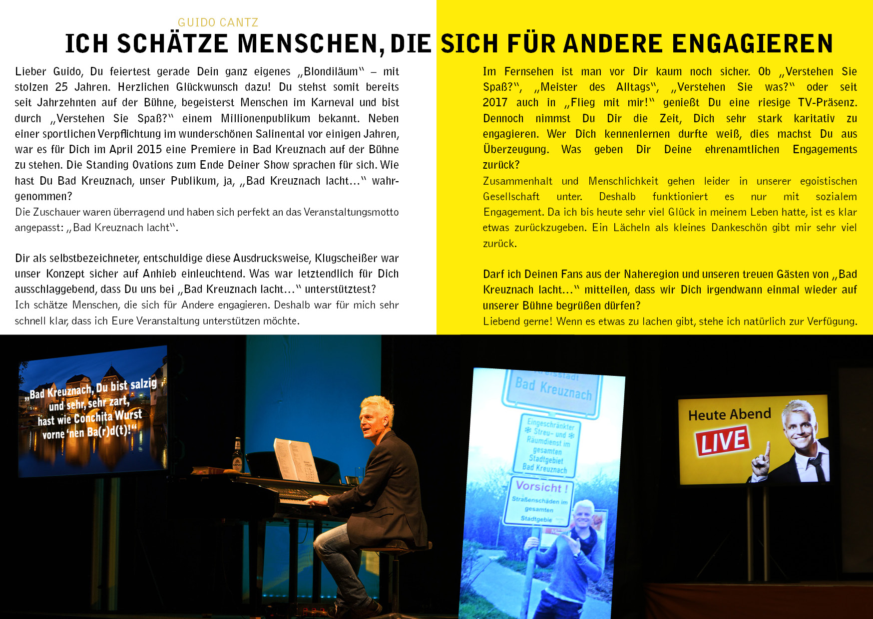 Guido Cantz Bad Kreuznach lacht... Lachen für den