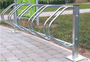 Fahrradständer silber