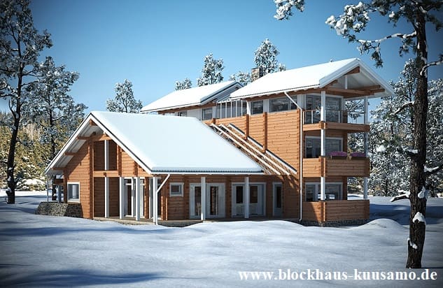 Wer ökologisch alles ausschöpfen möchte, kann ein langlebiges Blockhaus als Wohnhaus bauen: Holzhaus in Blockbauweise, Bauen, Hausbau, Massivholzhaus, Holzhäuser, Architektenhäuser, Ökohaus, Niedersachsen, Sachsen Anhalt - Hessen - Berlin Brandenburg