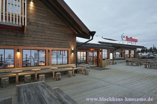 Restaurant im Blockhaus - Ein Ausflugslokal  zu bauen verursacht hohe Baukosten. Damit diese nicht aus dem Ruder laufen, sollten Sie unbedingt im Blockhausbau erfahrene Architekten einbeziehen. Gewerbe im Blockhaus - Niedersachsen - Holzhaus bauen - Holz 