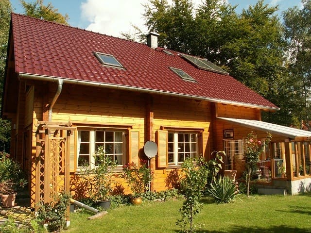 Blockhaus als Wohnhaus - Wohnblockhaus, Blockhaus, Holzhaus, Holzbau, Bauen, Blockhäuser, Hausbau, Wohnhaus, Planung, Blockhausbau, Massivholzhaus, Architektenhaus, Designhaus, Einfamilienhaus, Architekt, Bungalow, Bausatzhaus, Bungalow