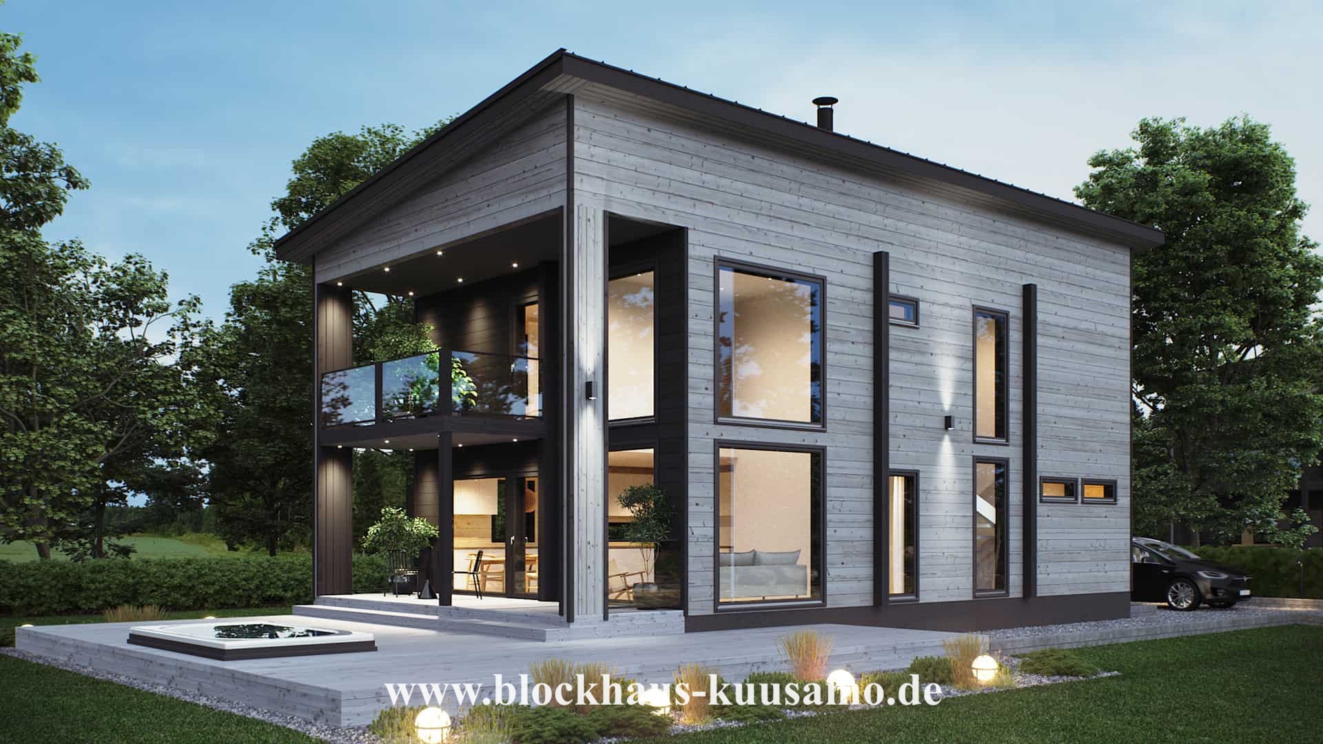 Der moderne Blockhausbau bringt Blockhäuser in die Stadt