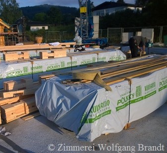 Holzhaus Bausatz Lieferung auf der Baustelle - Blockhausbau - Niedersachsen - Holzhäuser in Blockbauweise - Blockhaus bauen