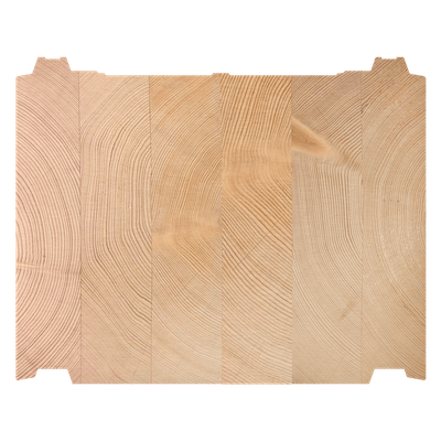 Formstabile Lamellenbalken aus Kiefernholz