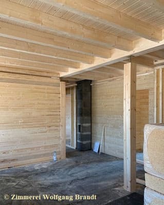 Ökologisch Bauen  - Innenausbau mit Holz und Lehm - Lehmputz