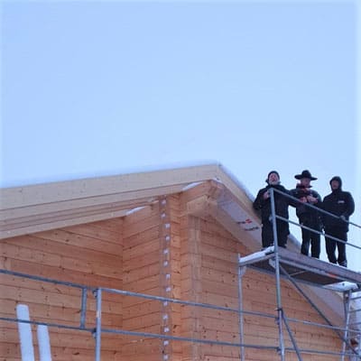 Richtfest bei Minus 15°C 
