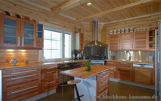 Landhaus - Wohnküche im Blockhaus 
