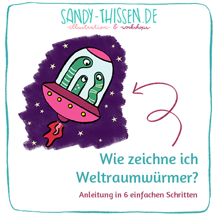 Zeichnen lernen - Schritt für Schritt Aliens zeichnen