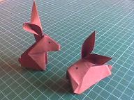 Hasen/Traditionell/Faltarbeit:Origami-Micha