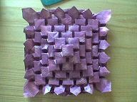Clover Folding(von oben)/Autor:Shuzu Fujimoto/Faltarbeit:Origami-Micha