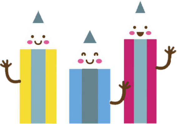 crayon - fourniture scolaire - éducation - smiley émoticône émoji cartoon clipart illustration - artémotic